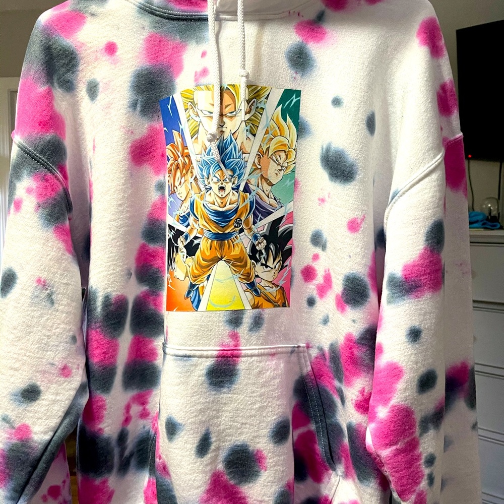 Tie dye Dragon Ball hoodie
